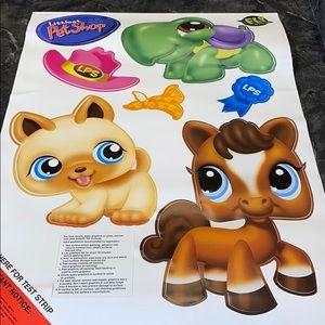 Hasbro Littlest Pet Shop Fly Paper Wall Clings
